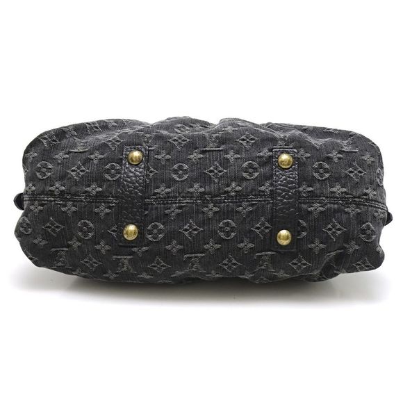 Louis Vuitton Monogram Denim Neo Cabby MM Noir Shoulder Bag Black - Picture 3 of 8